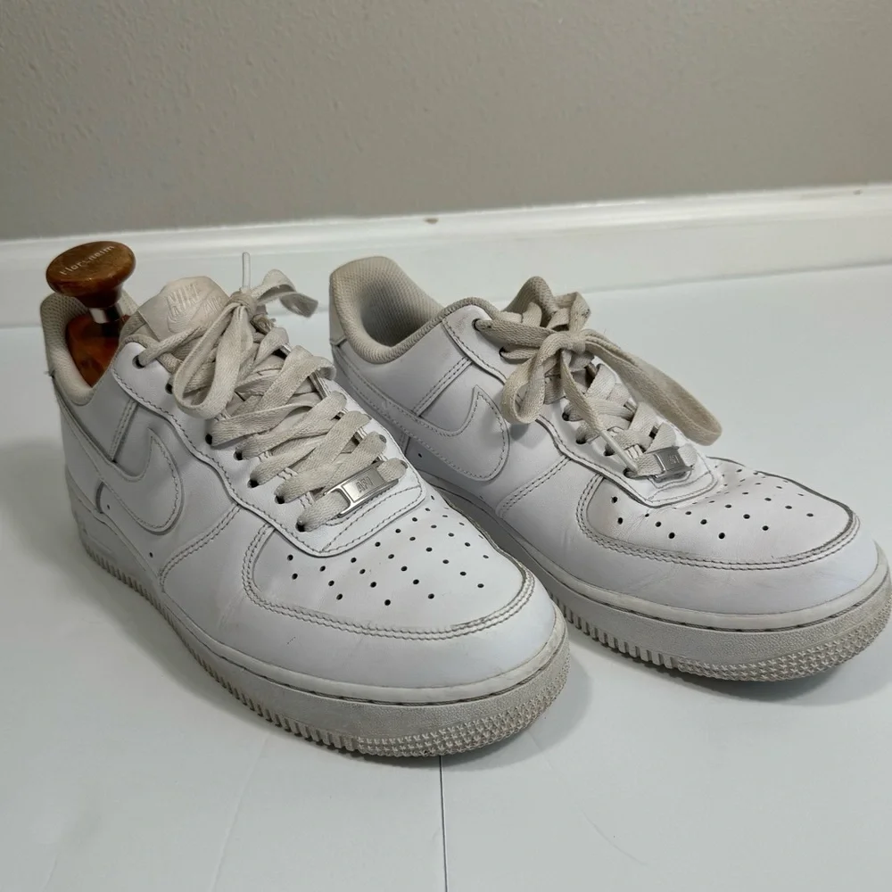 Nike White Womens Leather Sneakers